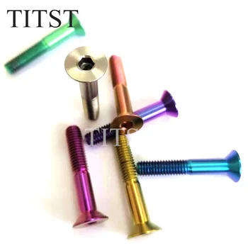 TITST M5 liga de Titânio Liga Sextavado interno Cabeça Rebaixada Parafusos DIN7991 (Muito 2PCS)