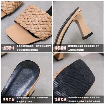 Exterior Flip-Flops Senhoras Televisão antiderrapante 2021 Verão Sandalias Mulheres sapatos Chinelos de quarto slides 2021 A391