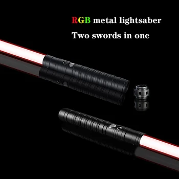 Laser Sabre de luz de Brinquedo RGB Sabre de Luz de Metal Espada de Piscamento do Sabre De Luz Kpop Lightstick Espada Rave Arma Brinquedos
