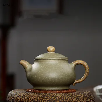 Yixing Clássico chá de panela Roxo filtro de Barro, Bules de chá de beleza chaleira minério Cru Feijão Verde Barro Artesanal de Chá Autêntica 250ml
