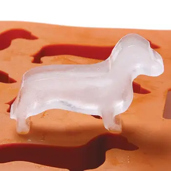 Criativo de Silicone Cachorro Salsicha de Gelo em Forma de Cookie de Chocolate do Molde DIY Casa Bandeja de Gelo utensílios de Cozinha Dropshipping Venda Quente