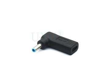Dc USB Tipo C USB C Fêmea 4.5*3.0 4.5x3.0mm com Pinos Macho Plugue Conversor conector de Alimentação Conector do Adaptador para Hp Envy Ultrabook