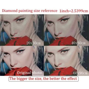 Total de Broca de Diamante, Pintura, Ponto Cruz Negra de Avestruz 5D DIY diamante mosaico Multi-imagem Bordado de Diamante a Decoração Home