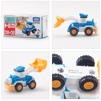 A TAKARA TOMY TOMICA Disney Motores de Obras da Pixar Carros Gordinho Carregador de Pato Donald 1:55 Fundido de Liga de Metal Modelo de Veículo, Brinquedos DM-06
