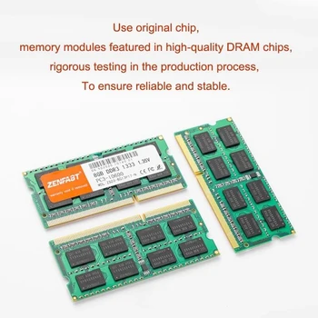 ZENFAST DDR3 DDR4 4GB 8GB 16GB Laptop Ram 1333 para 1600 2133 2400 2666MHz 204pin Notebook Sodimm Memory