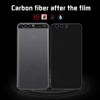 Disco de Fibra de Carbono, Filme Para Huawei P10 mais VKY-L09 VKY-L29 VKY-AL00 Capa de Filme Protetor Anti-impressão digital de Telefone Celular Filme