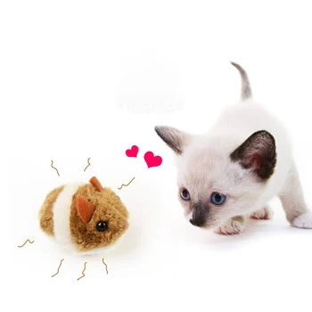 1PC de Pelúcia Brinquedos do Gato Engraçado Brinquedos para Cão Movimento de Agitação Pequeno Rato Rato Gatinho Gato de Brinquedo Interativo Pêlo do seu animal de Estimação Presentes