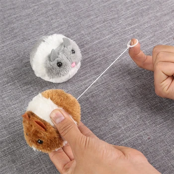 1PC de Pelúcia Brinquedos do Gato Engraçado Brinquedos para Cão Movimento de Agitação Pequeno Rato Rato Gatinho Gato de Brinquedo Interativo Pêlo do seu animal de Estimação Presentes