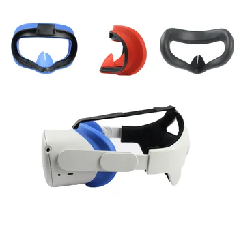 O mais novo VR Silicone Interfacial Tampa para Oculus Quest 2 Máscara de Olho Almofada para Proteger a Pele Suor de Luz de Bloqueio Anti-Vazamento