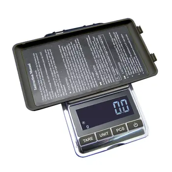 Eletrônica Digital Pocket Escala de 0,01 g/0,1 g de Precisão Mini Jóias Escala Pesando luz de fundo do LCD Escalas de 0,1 g para a Cozinha 200/500g