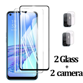 4-em-1 câmera protetores na orro opo 53 vidro vidro de proteção para oppo a53s 2020 oppoa53 de 6,5 polegadas tela do telefone filmes tampa