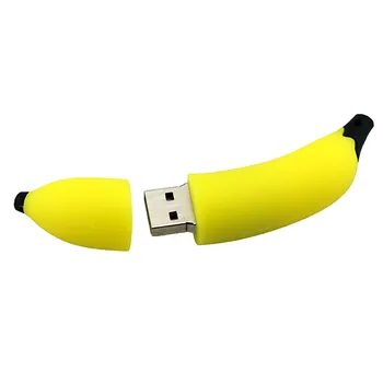 Banana Frutas USB Drive de 16GB 32GB movimentação do Flash do USB dos desenhos animados de um Stick de Memória Flash em Disco