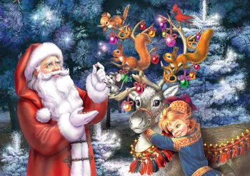 GATYZTORY Papai Noel DIY Pintura Por Números pintados à mão Pintura a Óleo, Acrílico, Decoração Exclusiva Presentes de Natal