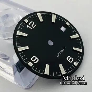 Miuksi 31mm estéril luminosa mostrador do relógio ajuste ETA 2836/2824,Miyota 8205/8215/821A/82series，Mingzhu DG 2813/3804 movimento