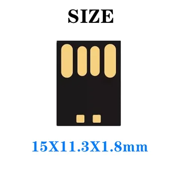 Impermeabile di memoria flash 8 16 32 64 GB USB 2.0 corto lungo bordo Udisk semi-finito chip pendrive todas as'ingrosso Della Fabbrica