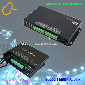 Artnet SPI do Pixel do Diodo emissor de Luz do Controlador H801rs DMX Artnet Controlador de WS2801 WS2811 Artnet Madrix Led, Luzes de corda