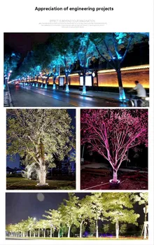Diodo emissor de Árvore, Segurando a Lâmpada de Árvore Abraço Lâmpada Impermeável Exterior do Aro de Luz Circular Paisagem, Projeto de Iluminação de Luz Colorida RGB Luzes