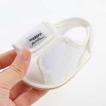 O Bebê Meninas Meninos Sandálias Premium Soft Anti-Derrapantes De Borracha Sola Infantil De Verão Exterior Sapatos De Criança De Primeira Caminhantes 0-18 Meses