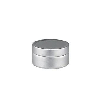 50pcs Mini 5g de Alumínio Vazia Cosmético Com Tampas Pequenas Lip Balm Estanho Perfume Sólido Embalagem Frasco Frasco de Amostra