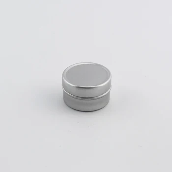 50pcs Mini 5g de Alumínio Vazia Cosmético Com Tampas Pequenas Lip Balm Estanho Perfume Sólido Embalagem Frasco Frasco de Amostra