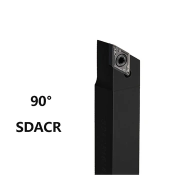 Para ALÉM de 90° SDACR SDACL SDACR1212H11 SDACR1616H11 20mm 25mm CNC Pastilhas de metal duro Haste Externa Torno Suporte de Ferramenta para Torneamento Cortador