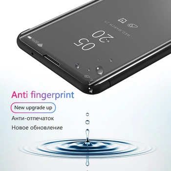 Smart Couro Espelho Flip Case Para Samsung Galaxy S10 Plus S8 S9 Mais S10e Nota 9 Não 8 360 Tampa do Telefone Para o Galaxy S 10Plus S 10