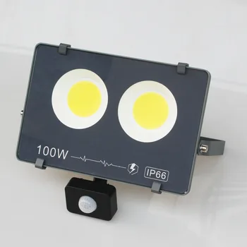 Sensor de Movimento de PIR Inundação do DIODO emissor de Luz 30W 50W Impermeável Refletor Holofote Lâmpada de 220V AC foco Diodo emissor de Exterior Luz ao ar livre Local