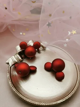 DIY coreano acessórios de jóias mouse de cabeça pérola acrílica esferas de pingente, brincos brincos feitos à mão acessórios ornamentos encantos