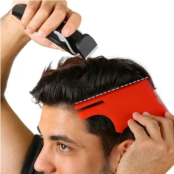 Novo Corte de cabelo Ferramenta Multi-Curva de Fio de Modelo de Estêncil Guia de Cabeleireiro Régua Compatível com Cabelo Clipper para Ferramentas de Estilo