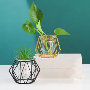 Compacto Excelente Prática Portátil do Vaso de Planta de Três Formas Opcionais Mini Vaso Simples para Dormitório