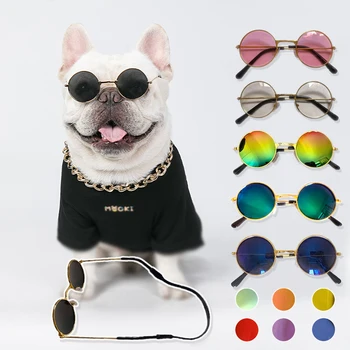 Óculos De Não-Deslizamento Corda Para Cães E Gatos De Estimação Acessórios Para Óculos, Óculos De Sol Chicote Acessório De Pequenos Produtos De Decorações Lentes