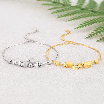 Moda Prata 925 banhado a Empilhável Estrelas Bracelete para as Mulheres de Jóias de Casamento Pulseira de Moda Bijoux