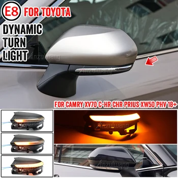 Para Toyota Camry XV70 C-RH CHR Prius XW50 PHV 2018 - 2020 Carro Dinâmico LED pisca do Lado do Espelho Indicador de pisca-Pisca da Lâmpada