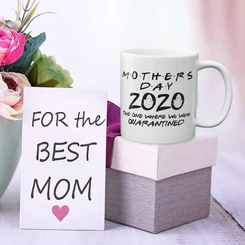 Letra Impressa Caneca de Café em Cerâmica Casa Simples Copo de Água Dia das Mães Presente de Aniversário QJS Loja