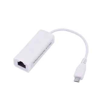 Micro USB, Placa de Rede Ethernet Adaptador de Micro USB Para Ethernet RJ45 Para Windows 7/8/10 Tablet Android IC Ethernet LAN