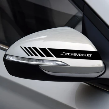 2x de Carro Decoração Espelho Retrovisor Adesivo para Chevrolet Cruze Lacetti Captiva SS Z71 Equinócio Trax Faísca Camaro Sonic Impala Vela Aveo