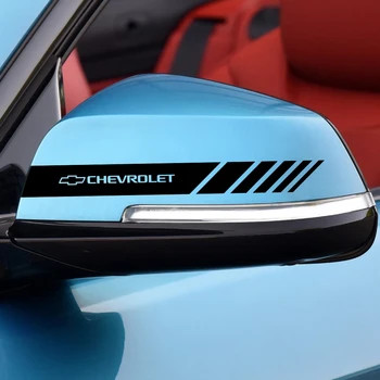 2x de Carro Decoração Espelho Retrovisor Adesivo para Chevrolet Cruze Lacetti Captiva SS Z71 Equinócio Trax Faísca Camaro Sonic Impala Vela Aveo