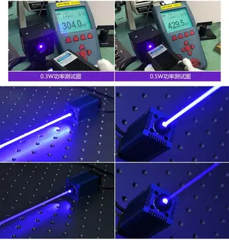 Alta Potência em Foco 405nm 500mW Laser Azul Violeta Localizador de Módulo de w Ponto Chefe Adaptador de 12V EUA/UE/reino UNIDO