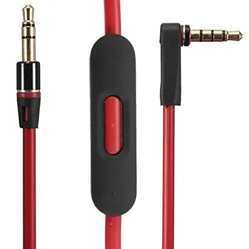 Ofertas Top de Áudio de 3,5 mm Cabo de Fone de ouvido Fone de ouvido com o mini e o Controle de Volume para M-o-nster Ser-ats Pro a de Desintoxicação de Solo HD Stud