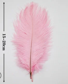 30pcs 15-20cm de 6 a 8 polegadas natural de Penas de Avestruz nas Artesanato chique Pena de Jóias plumas, Penas de casamento DIY pena acessórios a296
