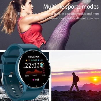 2021 De Moda Inteligente Senhoras Relógio De Frequência Cardíaca Pressão Arterial Multifuncional Relógio Do Esporte Homens Mulher Impermeável Smartwatch Mulheres