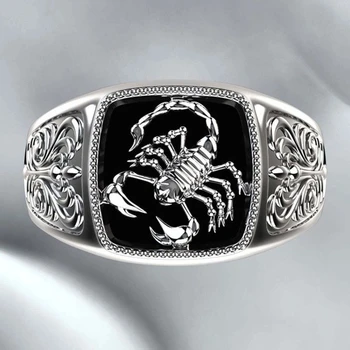 Feroz escorpião anel dos homens quentes da venda nova Europeus e Americanos popular anel criativo dos homens presentes versátil mão