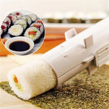 1pcs Sushi Maker Rolo de Arroz Molde Sushi de qualidade Alimentar Bazuca Vegetal Rolando Ferramenta DIY Máquina de Fazer Cozinha de Sushi Ferramenta
