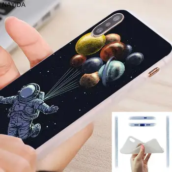 Soft Case para o iPhone 12 11 Pro X XS Max XR 8 7 6 Mais de 5 anos SE 2020 S 6.1 Mini Tampa Cosmonauta Planetas do Cosmos