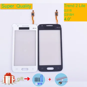 G318 Para Samsung Galaxy Trend 2 Lite SM-G318H G318H G318 Painel da Tela de Toque, Sensor de Digitador Frontal Lente de Vidro Touchscreen LCD NÃO
