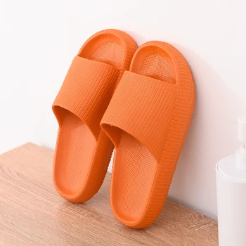 Grosso Plataforma Chinelos Mulheres de Interior de casa de Banho de Chinelo Macia em EVA antiderrapante Amantes Casa de Chão de Slides Senhoras Sapatos de Verão