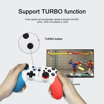 Sem fio Bluetooth Gamepad Com Dupla Vibração do Motor Função Turbo Para NS-Switch Pro Jogo Controlador Gamepad Para PC Telemóvel