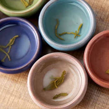 Gelo De Rachar O Esmalte Pequena Xícara (Chá) De Cerâmica Kung Fu Conjunto De Chá Em Porcelana Chinesa Do Mestre Xícara De Chá Taças Ambiente De Trabalho Criativo Vaso De Plantas