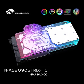 Bykski PC água de resfriamento 3080 3090 GPU refrigerador de Água de Resfriamento do Bloco Para ASUS RTX3080 3090 STRIX N-AS3090STRIX-TC