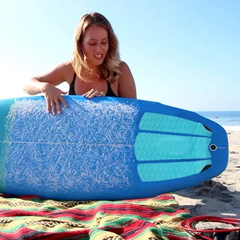 Verão Prancha Anti-Derrapante Tapete Adesivo de Surf Cauda Pad EVA de Surf de Tração Pad Deck Aperto de Cauda Almofada de Surf Esteira antiderrapante